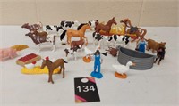 Assorted Farm Animals and Farmers