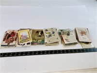 Large collection of old post cards