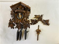 Vintage carved cuckoo clock