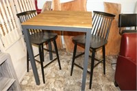 Modern Pub Table & 2 Chairs