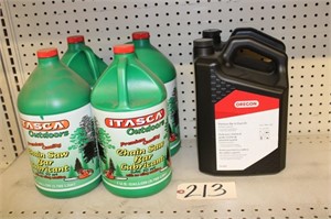 chain and bar oil, 6 gallons