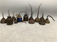Variety of Vintage Oil Cans