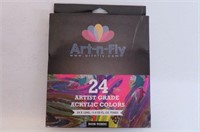 Art-N-Fly 24 Artist Grade Acrylic Colours