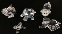 (5) Swarovski Mini Crystal Animal Figurines