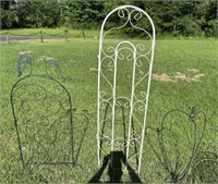 Two Iron Garden Trellises