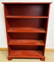 NICE SOLID MAPLE BOOKSHELF IN OVER PAINT