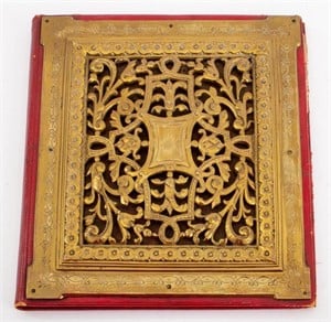 Renaissance Revival Gilded Brass Letter Blotter