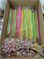 2 Boxes of 10" Plastic Straws