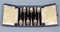 (6) Sterling Silver Demitasse Spoons in Case