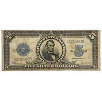 FR. 282 1923 $5 PORTHOLESILVER CERTIFICATE VF