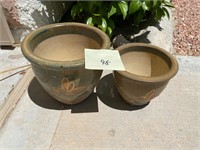 Two piece pottery set #98
