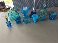 10 PC MISC GLASSWARE