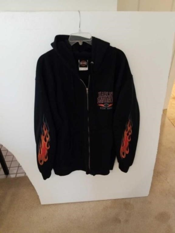 Harley Davidson zip up hoodie size large