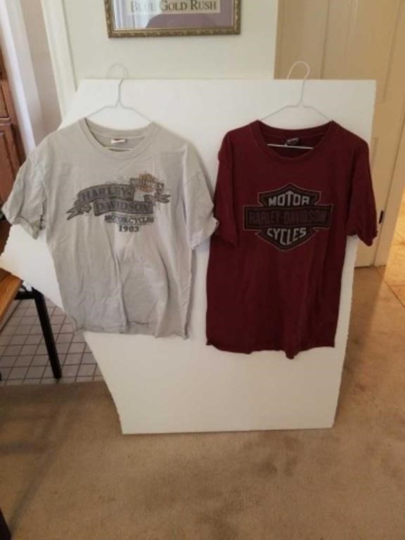 2 Harley Davidson Tshirt size large