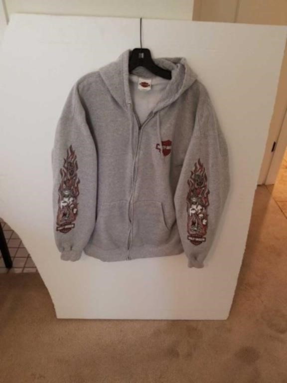 Hardly Davidson zip up hoodie