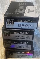 80 Rounds 300 Blackout Hornady Black