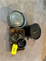 Joblot  of Aluminum pans & vintage grinder