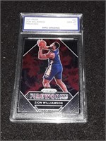 Zion Williamson 2021 Prizm GEM MT 10 Fireworks