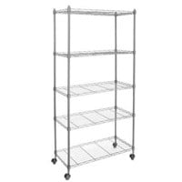 $73  550lbs Capacity 5-Tier Wire Shelving Unit Sto