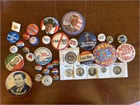 Political Buttons & Pins