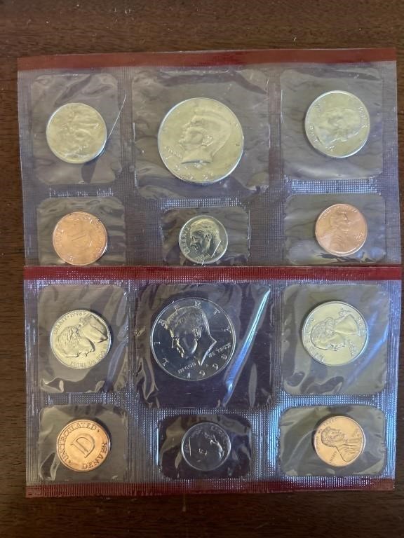 1992 & 1998 Coin Proof Sets
