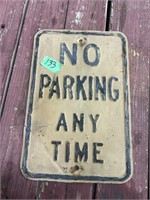 No Parking Anytime Sign