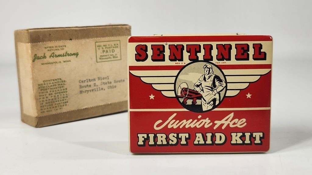 JACK ARMSTRONG SENTINEL FIRST AID KIT NIB