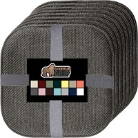 Gorilla Grip Cushions  16x16  Set of 8  Gray