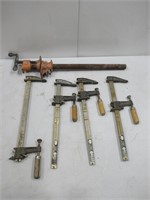 Four 12" Bar Clamps