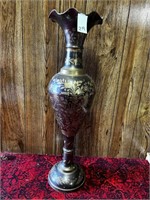 3' Very Large Brass Vase