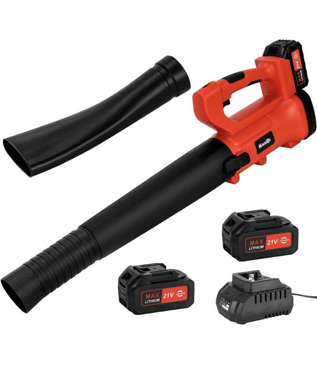 CORDLESS LEAF BLOWER 400CFM WITH 2×4.0AH BATTERY