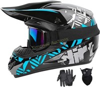 Motocross Helmets Youth Dirt Bike Helmet Blue