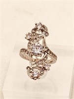 Ladies Pinky Ring  Victorian Cascade Setting