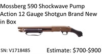 Mossberg 590 Shockwave 12 GA Pump Aciton Shotgun