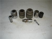 Assiorted Snap-on Sockets 1/4.3/8.1/2, and 3/4