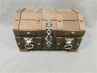 Treasure Chest 5" T, 8" W, 6" D. Jewelry box