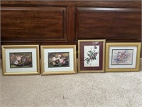 4 Beautiful Floral Prints, Very Attractive,