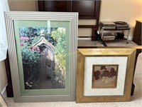 2 Pictures, Reeded Frame and Gold, Very Striking