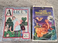 Vintage Alice in wonderland book w/ land before