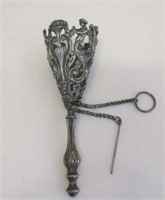Antique silver metal posy holder