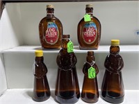 Aunt Jemima and Log cabin syrup bottles NO SHIPPIN
