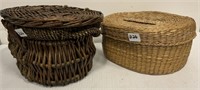 2 Rope Baskets (NO SHIPPING)