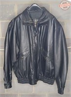KS Mens Black 2XL Leather Jacket #2