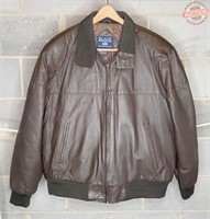 Blair XL Ladies Brown Leather Bomber Jacket