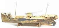 Large Unfinished Rc Boat With Stand