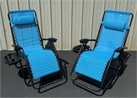 Pair of Best Choice Products lounge chairs