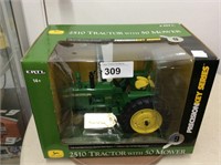 Ertl JD 2510 Tractor w/50 Mower, NF, 1/16 scale