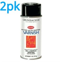 2x Grumbacher Picture Varnish  12.75 oz.  Gloss