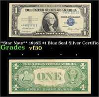 **Star Note** 1935E $1 Blue Seal Silver Certificat