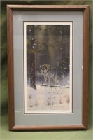 Wolf Print  20"x 30" Signed By Kelley